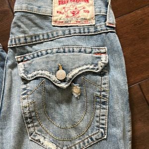 True religion Joey distressed jeans size 33